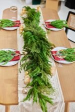 Real Touch Winter Greenery with Cypress, Norfolk & Pine Christmas Long Centerpiece Table Large Runner Swag - Image 4