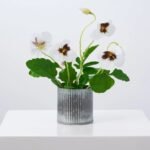 Lifelike Pansy Faux Floral Arrangement Houseplant in Galvanized Metal Tin - 5 Colors - Image 3