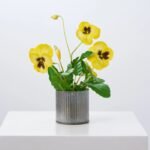 Lifelike Pansy Faux Floral Arrangement Houseplant in Galvanized Metal Tin - 5 Colors - Image 10