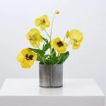 Lifelike Pansy Faux Floral Arrangement Houseplant in Galvanized Metal Tin - 5 Colors - Image 9