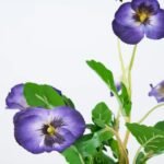 Lifelike Pansy Faux Floral Arrangement Houseplant in Galvanized Metal Tin - 5 Colors - Image 11