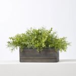 All Seasons Mixed Boxwood Eucalyptus Greenery Everyday Window Planter Box Arrangement - Available In 3 Sizes