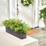 All Seasons Mixed Boxwood Eucalyptus Greenery Everyday Window Planter Box Arrangement - Available In 3 Sizes - Image 2