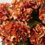 Faux Autumn Hydrangea Bush Foliage Outdoor Urn Filler Front Porch Arrangement - Available in 2 Colors - Image 3