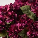 Faux Autumn Hydrangea Bush Foliage Outdoor Urn Filler Front Porch Arrangement - Available in 2 Colors - Image 5