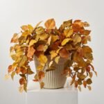 Mixed Gold, Rust & Fall Green Aspen Leaf Foliage in Medium Pot Drop in Urn Filler Arrangement