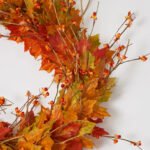 Autumn's Splendor - Mixed Maple Leaf Foliage & Bittersweet Berry Fall Centerpiece Table Runner Mantel Garland - Image 3