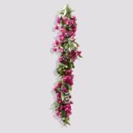 Pink/Purple Bougainvillea & Needle leaf Eucalyptus Spring Summer Garland Table Runner - Image 4