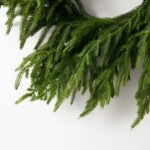 Norfolk Collection - Real Touch Norfolk Pine Front Door Christmas Holiday Winter Wreath - 2 Size Options Available - Image 7