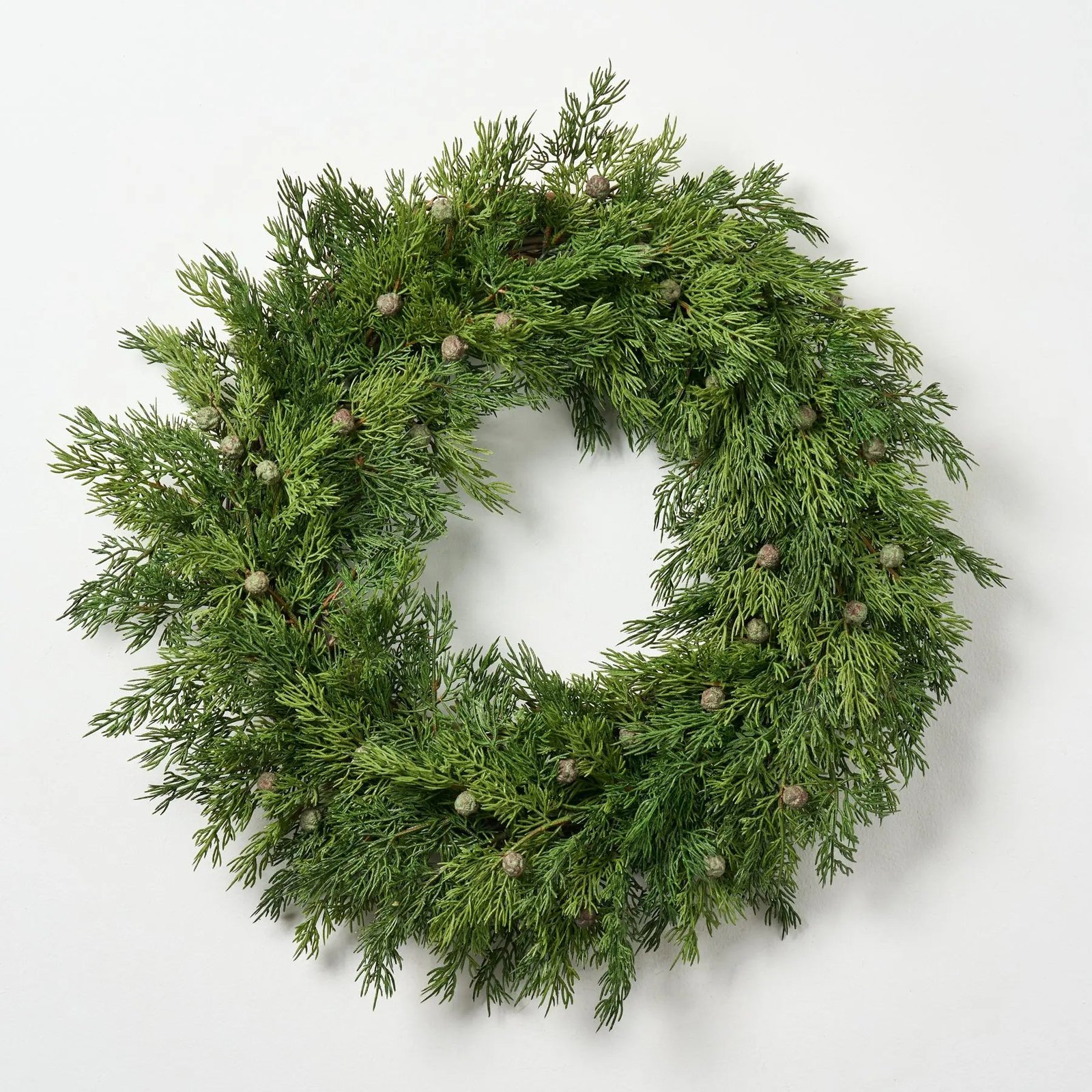 CW1302SeedingRealTouchJuniperBerryFauxGreeneryFrontDoorMantleWreath18_1_2cce55a2-1db0-4ba9-9a95-0afb2b8ed0aa Seeding Real Touch Juniper Berry Faux Greenery Front Door Mantle Wreath 18 - Image 1