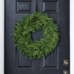 Seeding Real Touch Juniper Berry Faux Greenery Front Door Mantle Wreath 18 - Image 2