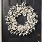Waterproof Winter White Pearl Berry Christmas Holiday Front Door Wreath - Image 2