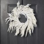 Norfolk Collection - Real Touch White Norfolk Pine Front Door Christmas Holiday Winter Wreath