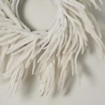 Norfolk Collection - Real Touch White Norfolk Pine Front Door Christmas Holiday Winter Wreath - Image 3