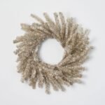 Silver & Gold Metallic Soft Touch Tinsel Wreath Glitzy New Year's Holiday Party Mantel Decor - Image 4