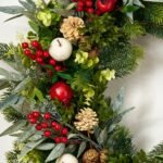 Home for the Holidays - Pomegranate, White Apple Sugar, Chestnut & Berry Front Door Christmas Wreath - Image 2