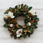 Classic Real Touch White Magnolia All Seasons Front Door Wreath  24 - Image 7