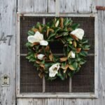 Classic Real Touch White Magnolia All Seasons Front Door Wreath  24 - Image 3