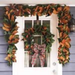 Real Touch Magnolia Leaf All Seasons Outdoor Hanging Front Door Garland or Table Runner - Image 4