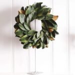 Real Touch Magnolia Leaf Mini Wreath or Candle Wreath Centerpiece - Image 4