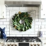 Real Touch Magnolia Leaf Mini Wreath or Candle Wreath Centerpiece