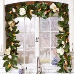 Real Touch White Magnolia Flower & Leaf All Seasons Garland Table Runner - Image 4