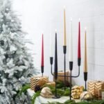 Hand-Dipped Skinny Taper Luxury Wax Candle  -  Midnight Black - Image 5