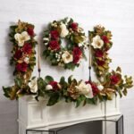 Magnolia Majesty Front Door Christmas Wreath Holiday Wall Decor - Image 6