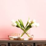 Real Touch Tulip Spring Floral Arrangement in Glass Rectangle Vase - 5 Color Options Available - Image 11