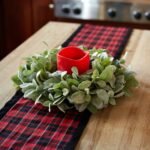 Mint Green Fuzzy Lamb's Ear Mini Wreath or Candle Wreath Centerpiece - Image 7