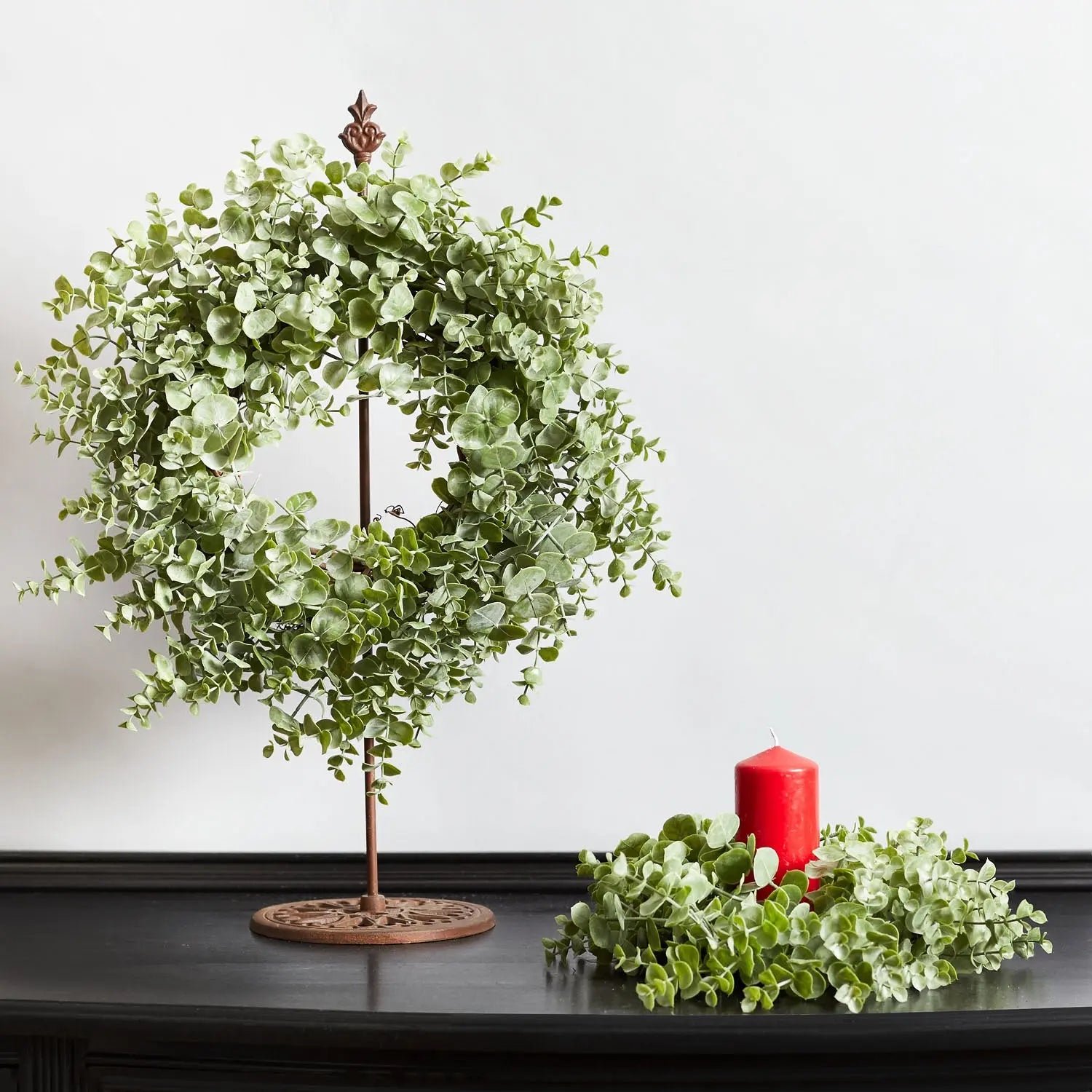 Eucalyptus_Mini_Wreath_or_Candle_Wreath_Centerpiece_2 Eucalyptus Mini Wreath or Candle Wreath Centerpiece - Image 1