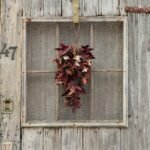 Maroon Maple Leaf Teardrop Fall Swag - Image 3