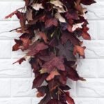 Maroon Maple Leaf Teardrop Fall Swag - Image 2