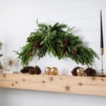 Real Touch Norfolk, Spruce & Juniper Christmas Front Door Holiday Table Swag - Image 2