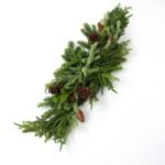 Real Touch Norfolk, Spruce & Juniper Christmas Front Door Holiday Table Swag - Image 3
