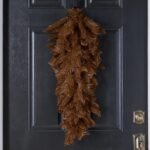 Deluxe Brown Pine Needle Large Teardrop Fall Swag Base - Image 3