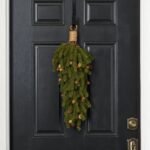 Green Spruce & Miniature Pinecone Hanging Jute Wrapped Fall Swag - Image 3