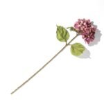 Dusty Mauve Silk Faux Hydrangea Stem Spray - 27 - Image 2