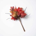 Autumn Burgundy Faux Fall Maple Leaf Bundle - 22