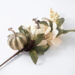 Dried Look Bleached Lunaria with Mixed Pumpkin, Pinecone & Berry Pick - 26 - Image 2