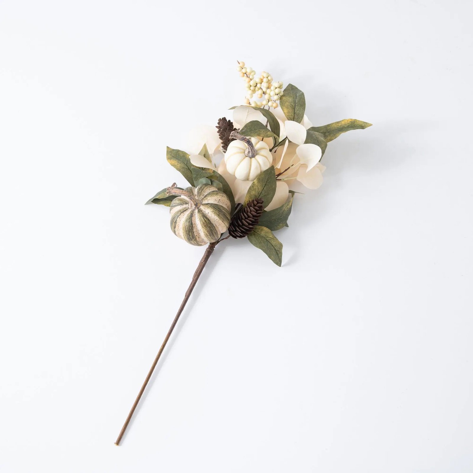 FLWSTM1077DriedLookBleachedLunariawithMixedPumpkin_Pinecone_BerryPick_2 Dried Look Bleached Lunaria with Mixed Pumpkin, Pinecone & Berry Pick - 26 - Image 1