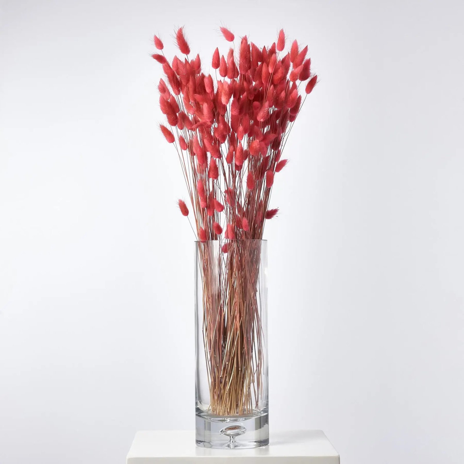 FLWSTM1125NaturallyDried_FarmDyedBouquetofPinkLagurusOvatusStemBundle_1 Naturally Dried & Farm Dyed Bright Pink Bunny Tail Stem Bundle Bouquet - Image 1