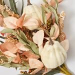 Soft Peach & Sage Autumn Foliage, Berry & Cream Pumpkin Mixed Fall Large Pick - 21 - Image 2
