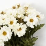Faux Zinnia Mum Bush Faux Large Fall Bush Bouquet - 3 Colors Available - Image 6