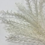 White Glitter Artemisia Foliage Spray Decorative Faux Winter Stem - 21 - Image 2