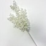 White Glitter Snow Eucalyptus Faux Winter Stem Spray - 24 - Image 2
