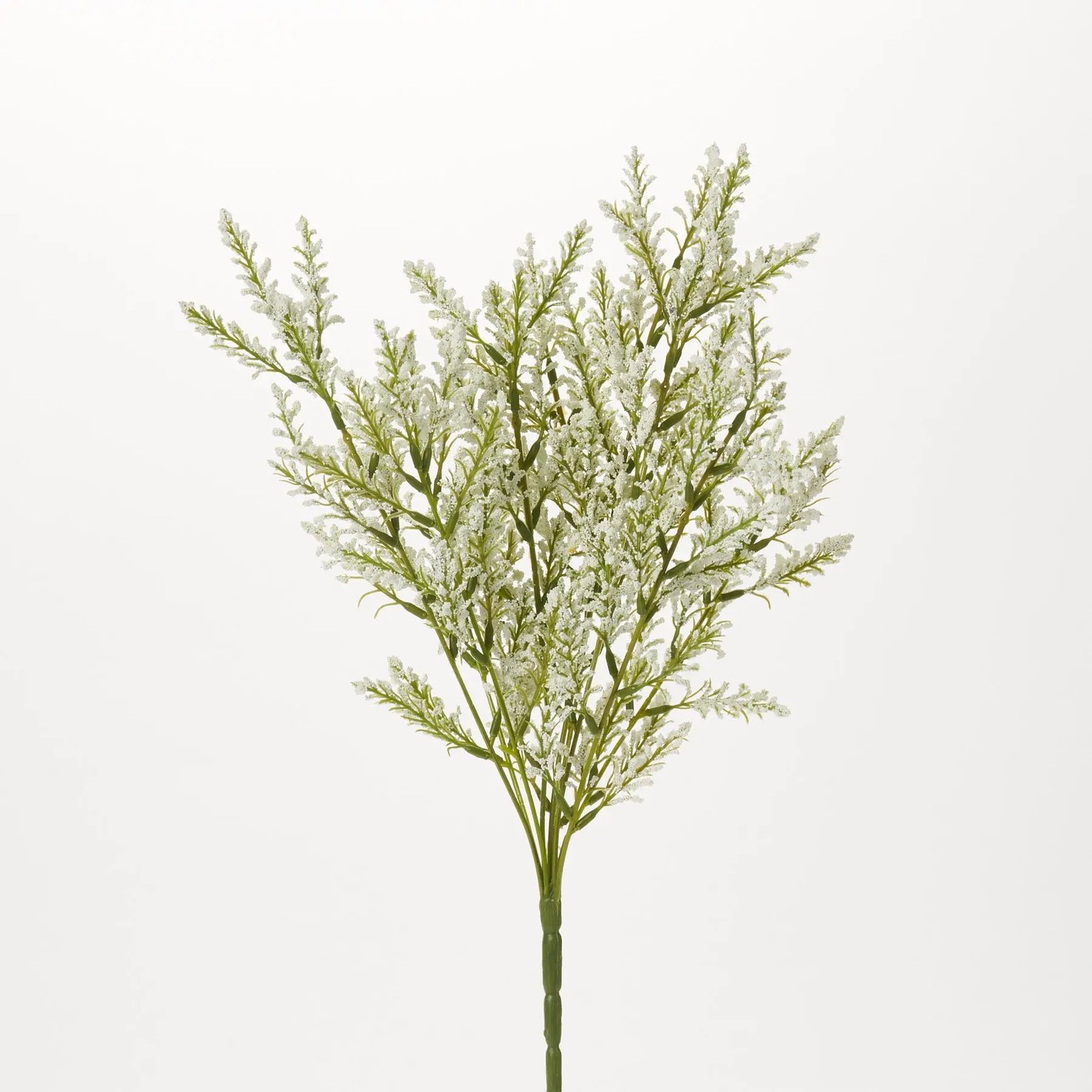 FLWSTM1328WhiteFauxAstilbeBushStemSpringSumm White Faux Astilbe Bush Stem Spring Summer Foliage Bouquet - 18 - Image 1