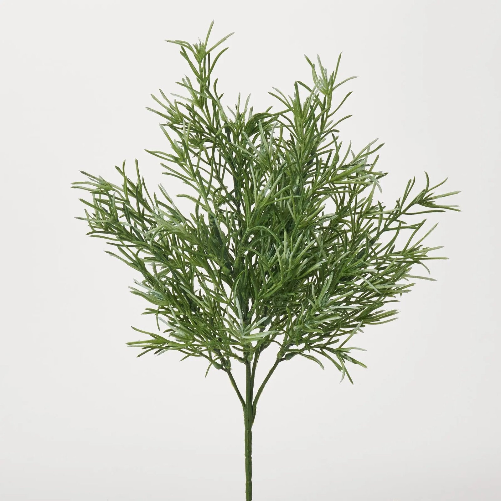 FLWSTM1595GreenRosemaryShootsFauxEvergreenHer Green Rosemary Shoots Faux Evergreen Herb Bush Bouquet of 6 Stems - 18 - Image 1