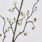 Cream Faux Wild Currant Berry Branch Stem Spray - 28 - Image 2