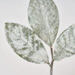 Sparkle Snow Covered Magnolia Leaf Pick Spray - 15 - Image 2